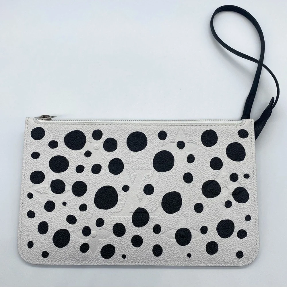 ⭐️LTD⭐️Louis Vuitton X Yayoi Kusama Monogram Empreinte Neverfull Dots Pochette - Picture 14 of 16